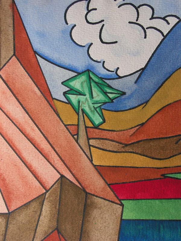 Geobaum 2, ca 1982, Aquarell, 23x32.jpg